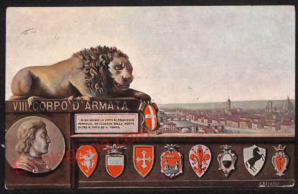ae6958 - CARTOLINA D'EPOCA - Firenze Città - VIII Corpo D' Armata  1910
