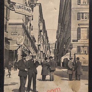 ag1099 - CARTOLINA D'EPOCA - Genova Città - Via Caffaro  1916