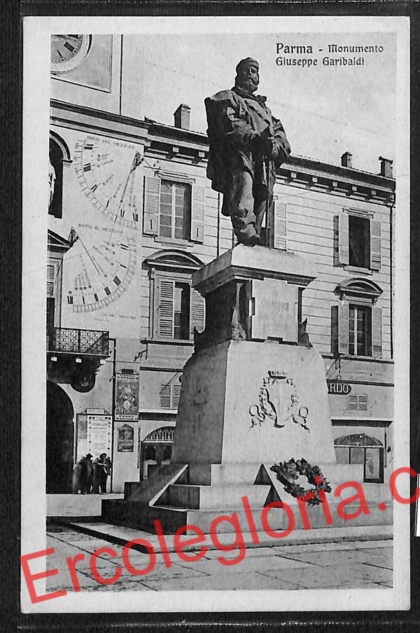 ah5416 - CARTOLINA D'EPOCA - Parma Città - Monumento Giuseppe Garibaldi
