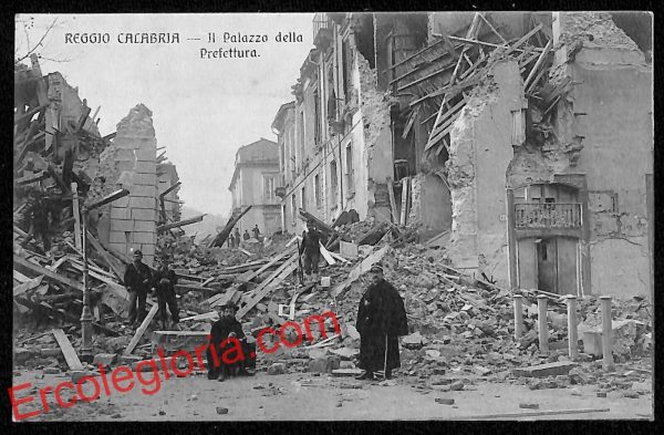 ah9528 - CARTOLINA D'EPOCA - Reggio Calabria Città - Il Palazzo della Prefettura