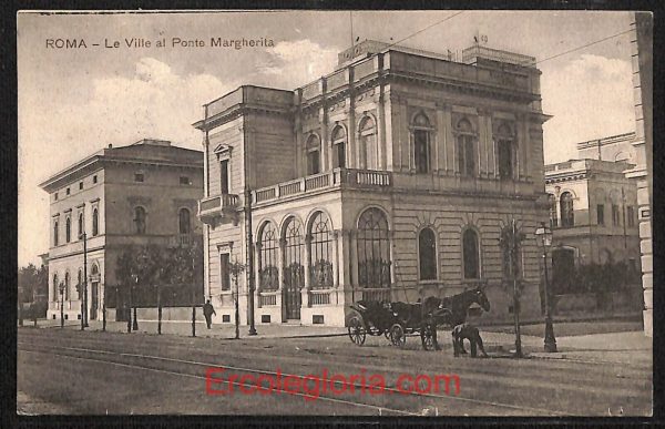ad7496 - CARTOLINA D'EPOCA - Roma Città - Le Ville al Ponte Margherita  1911