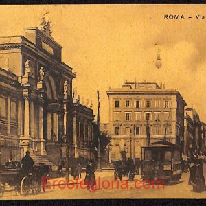 ad7498 - CARTOLINA D'EPOCA - Roma Città - Via Nazionale  1911