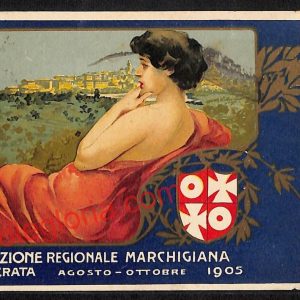 ag7526 - CARTOLINA D'EPOCA - Macerata Città - Esposizione Regionale Marchigiana