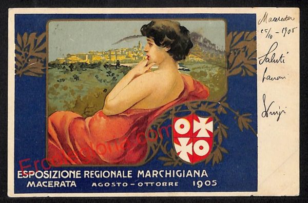 ag7526 - CARTOLINA D'EPOCA - Macerata Città - Esposizione Regionale Marchigiana