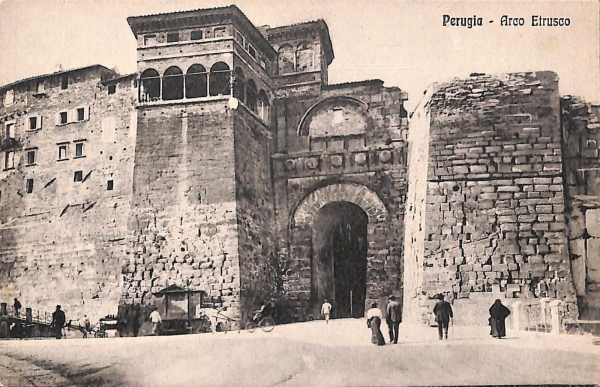 aa9890  - CARTOLINA  D'EPOCA - Perugia Città - Arco Etrusco