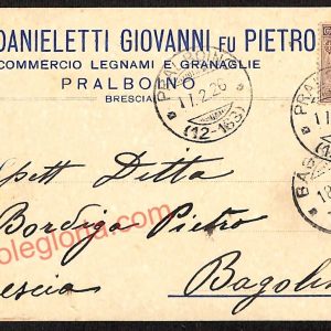 ae4206 - CARTOLINA  D'EPOCA - Brescia Città - Ditta Giovanni fu Pietro