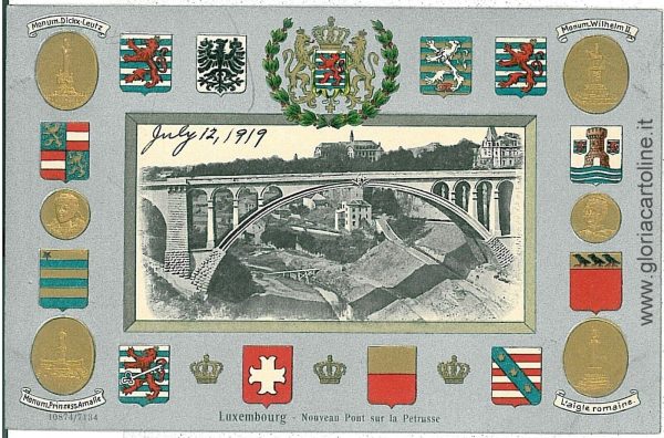 07580 - LUXEMBOURG  - Vintage Postcard CPA - LUXEMBOURG City 1919