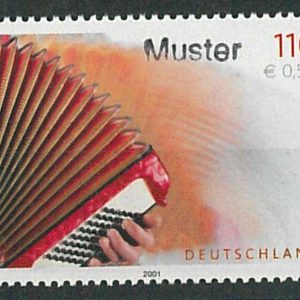60823 - GERMANY - STAMP with MUSTER overprint 2001 - SPECIMEN - Music