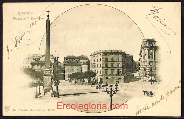 ad7500 - CARTOLINA D'EPOCA - Roma Città - Piazza dell' Esquilino  1900