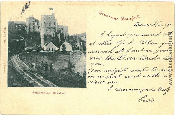07582 - LUXEMBOURG  - Vintage Postcard CPA - BEAUFORT  1899