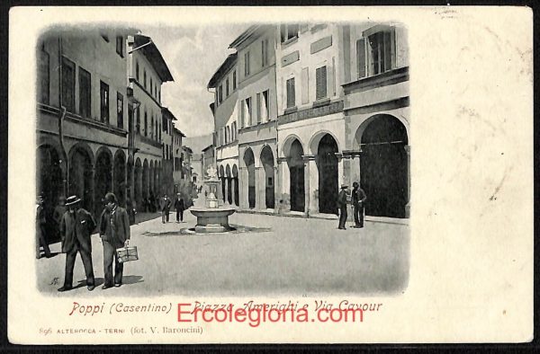 ae0471 - CARTOLINA  D'EPOCA - Arezzo Provincia - Poppi  1901