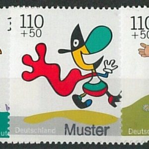 60824 - GERMANY - STAMP - MUSTER SPECIMEN overprint 1999 - CROCODILE Bird POLAR