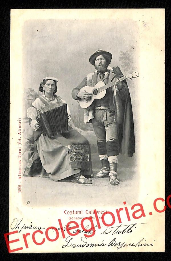 ah9568 - CARTOLINA D'EPOCA - Reggio Calabria Città - Costumi Calabrese