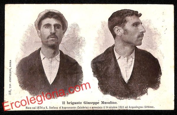 ah9569 - CARTOLINA D'EPOCA - Reggio Calabria - Il Brigante Giuseppe Musolino