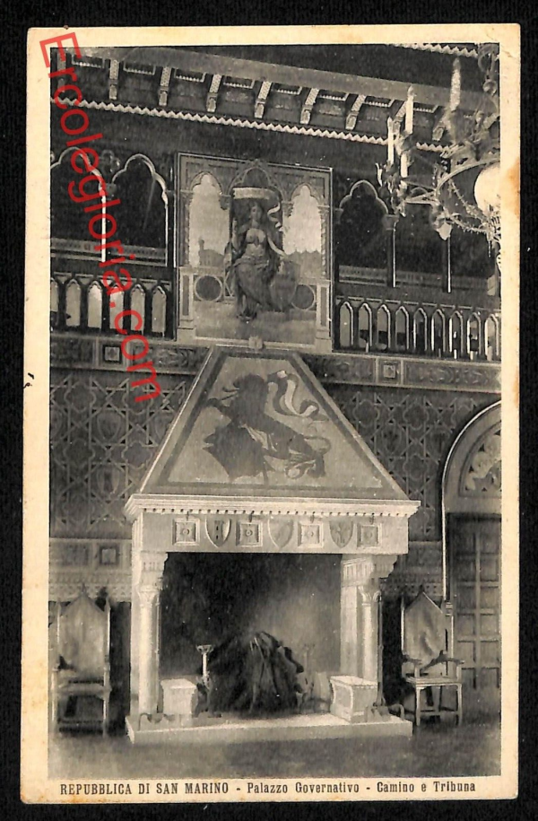 ai4712 - CARTOLINA D'EPOCA - San Marino - Palazzo Governativo
