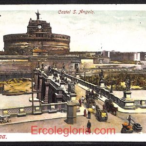 ad7527 - CARTOLINA D'EPOCA - Roma Città - Castel San Angelo  1901