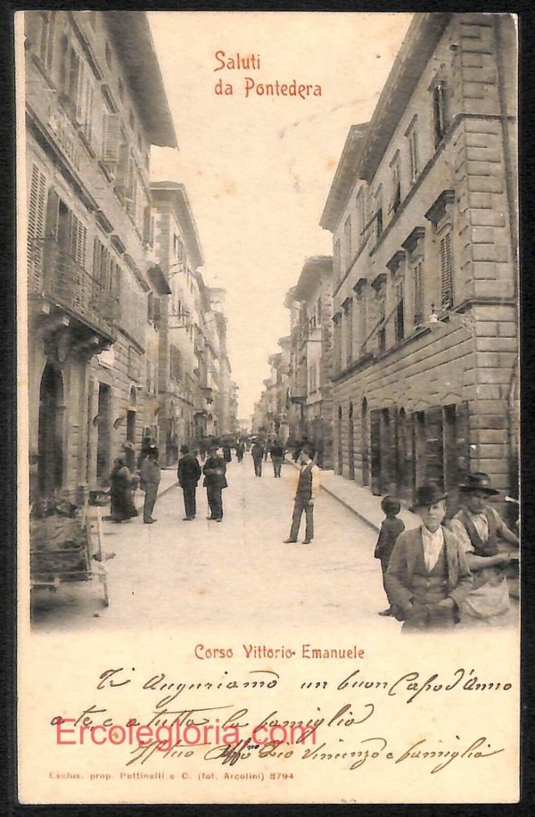ad7069 - CARTOLINA D'EPOCA - Pisa Provincia - Pontedera
