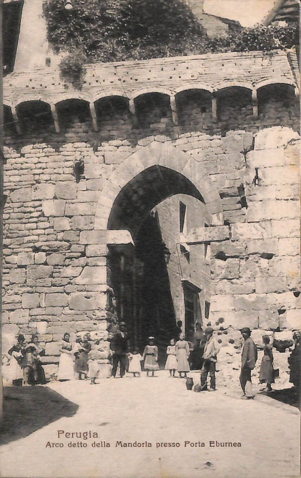 aa9968 - CARTOLINA  D'EPOCA - Perugia Città - Arco della Mandorla  1919