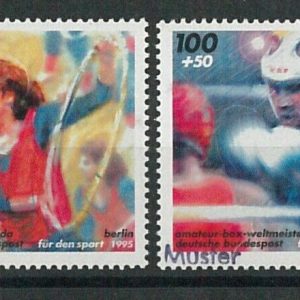 60839 - GERMANY - STAMP with MUSTER overprint 1995 - SPECIMEN: SPORT Boxing