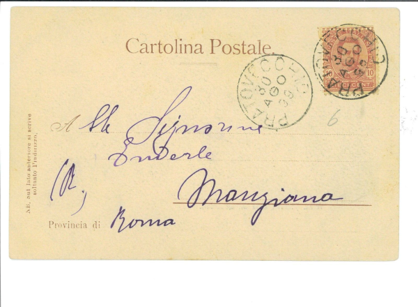 ae0267 - CARTOLINA  D'EPOCA - Arezzo Provincia - Casentino  1899 - immagine 2