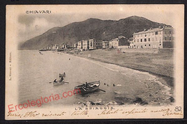 ag1205 - CARTOLINA D'EPOCA - Genova Provincia - Chiavari