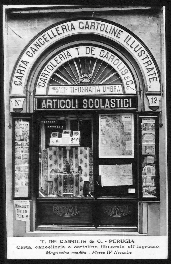 ac2539 - CARTOLINA  D'EPOCA - Perugia Città - T. DE Carolis