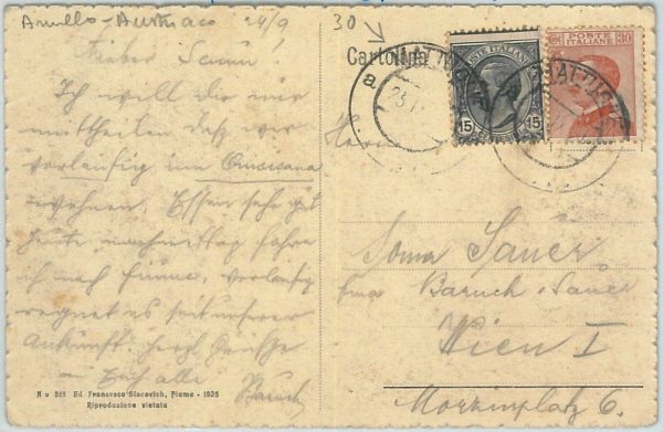 69890 - CROATIA  Italy  - POSTAL HISTORY -  POSTCARD from Matulji Mattuglie