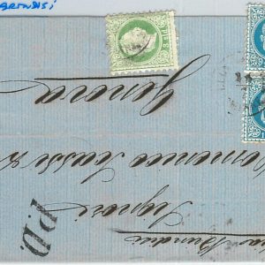 66026 - AUSTRIAN LEVANT -  POSTAL HISTORY -  COVER postmark LLOYD  SMIRNA 1873