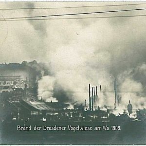14932 - Ansichtskarten VINTAGE POSTCARD - Deutschland GERMANY -  DRESDEN - FIRE!