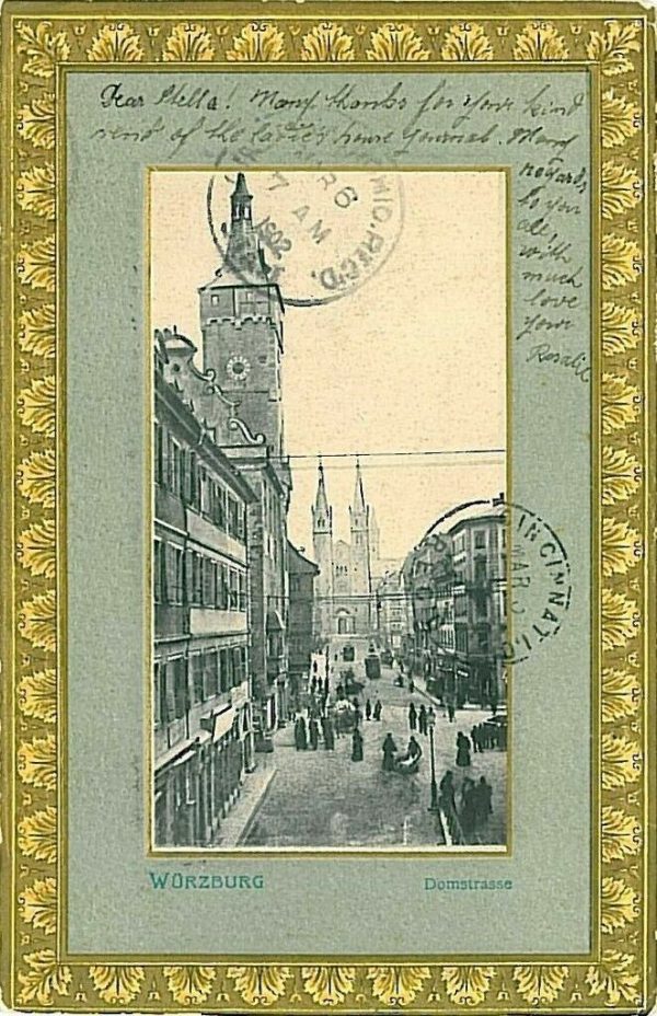 11860 - Ansichtskarten VINTAGE POSTCARD - Deutschland GERMANY -  WUTZBURG 1902