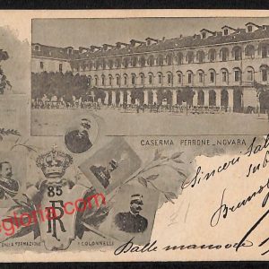 ah3948 - CARTOLINA D'EPOCA - Novara Città - Caserma Perrone
