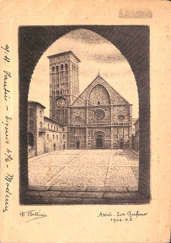 ac2609 - CARTOLINA  D'EPOCA - Perugia Provincia - ASSISSI  1943