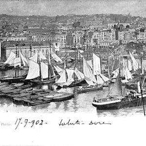 ab7945 - CARTOLINA  D'EPOCA - Napoli Città -  Porto 1902