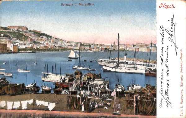 ab7952 - CARTOLINA  D'EPOCA - Napoli Città -  Stazione di Mergellina
