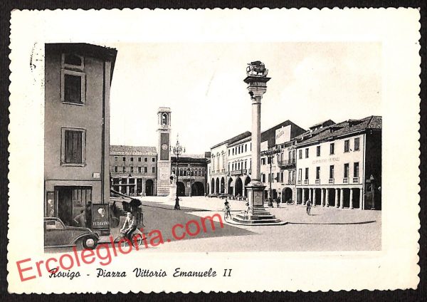 ai1078 - CARTOLINA D'EPOCA - Rovigo Città - Piazza Vittorio Emanuele II