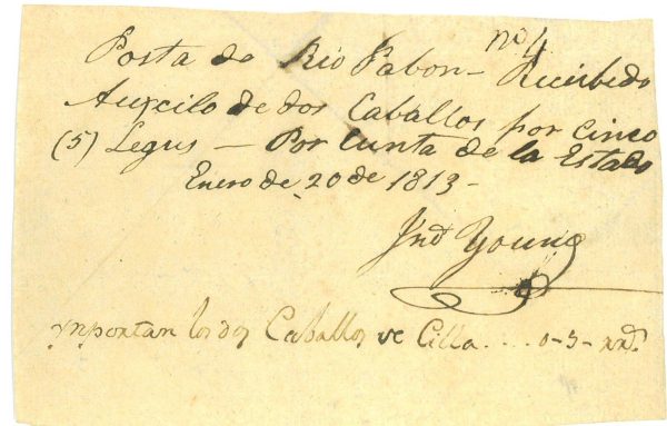 P4074 - ARGENTINA, RIO PAVON (PABON), ENTRE RIOS 1813,