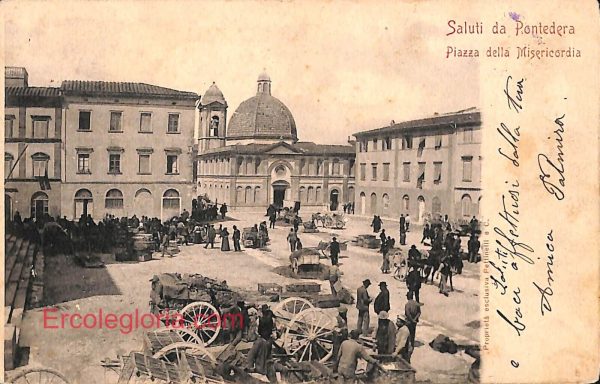 ad7080 - CARTOLINA D'EPOCA - Pisa Provincia - Pontedera