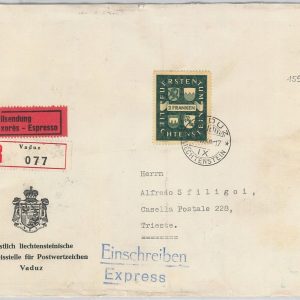 57243 - Liechtenstein - POSTAL HISTORY: Michel 183 on  Cover 1940 - RARE!