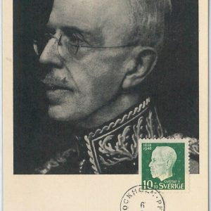 51470 - SWEDEN -  POSTAL HISTORY: MAXIMUM CARD - 1948  ROYALTY