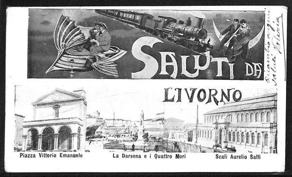 ac7353 - CARTOLINA D'EPOCA - Livorno Città - Piazza Vittorio Emanuele  1905