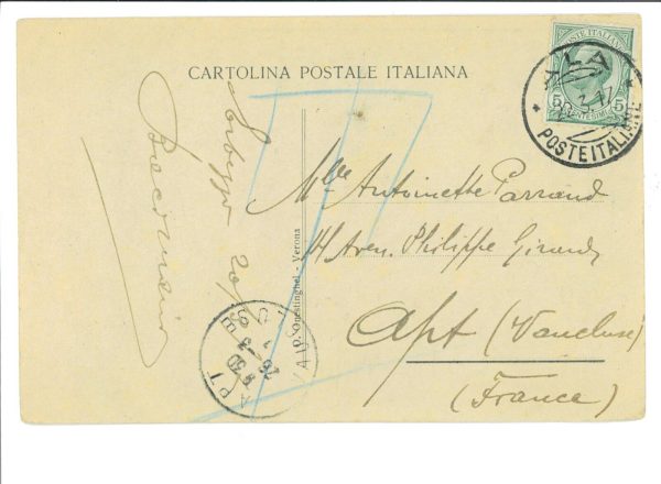 04260  CARTOLINA d'Epoca: VERONA - ERBEZZO - 1917 - immagine 2