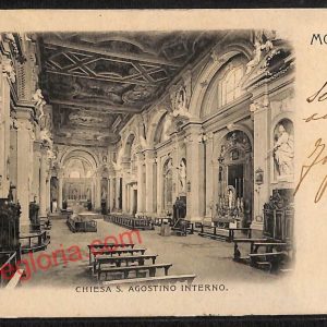 ag9286 - CARTOLINA D'EPOCA - Modena Città - Chiesa San Agostino