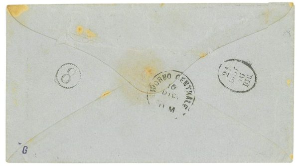P3194 - ITALIA REGNO, BUSTA DA NAPOLI A LIVORNO, PIROSCAFI POSTALI NAZIONALI - immagine 2