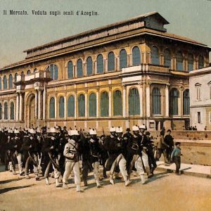 ac7354 - CARTOLINA D'EPOCA - Livorno Città - Scali d' Azeglio  1915