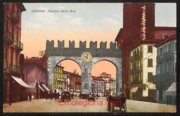 ae2878 - CARTOLINA  D'EPOCA - Verona Città - Portoni della Brà
