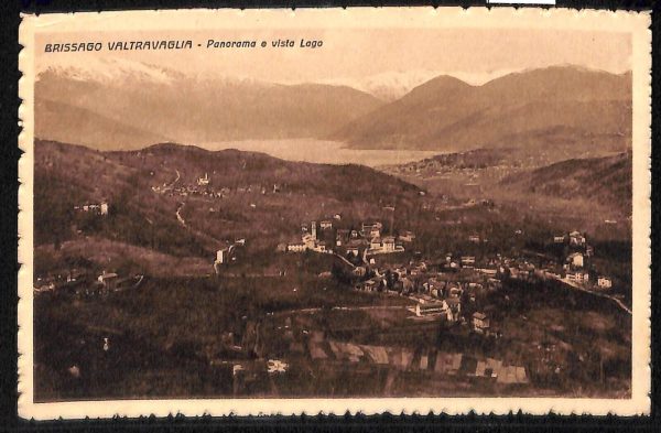 ab4935  -  CARTOLINA  D'EPOCA -  Varese Provincia  :  BRISSAGO VALTRAVAGLIA