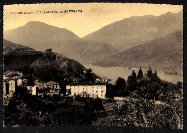 ab4940  -  CARTOLINA  D'EPOCA -  Varese Provincia  :  BORGNANA