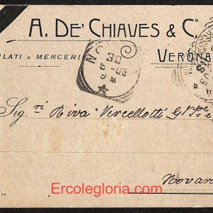 ae2885 - CARTOLINA  D'EPOCA - Verona Città - A. Dè Chiaves