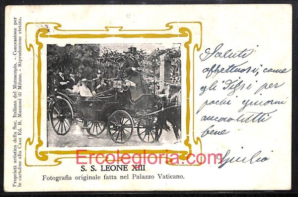 ad7553 - CARTOLINA D'EPOCA - Roma Città - S. S. Leone XIII   1913