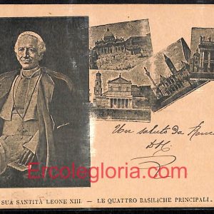 ad7555 - CARTOLINA D'EPOCA - Roma Città - Sua Santa Leone XIII